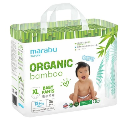 MARABU Organic Bamboo Подгузники-трусики 12+ кг.(36 шт) XL