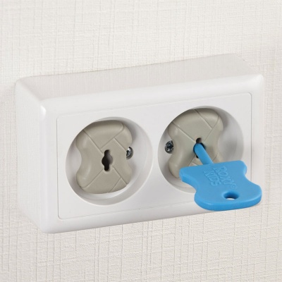 Набор заглушек для розеток ROXY-KIDS RSG-002-6 Цвет: графит, (6 шт)