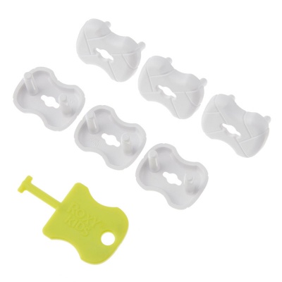 Набор заглушек для розеток ROXY-KIDS RSG-002G-6 Цвет: белый, (6 шт)