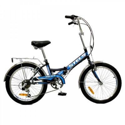 Велосипед 20" STELS Pilot-350 13" 6 скор. тёмно-синий/голубой