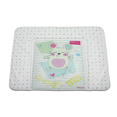 Пеленальный матрасик Babycare 820х730х210 (Слиппи Мауз, зеленый (Sleepy Mouse, g