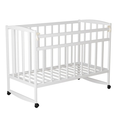 Кровать ВДК Magico mini (Кр1-02 м) колесо/качалка, белый