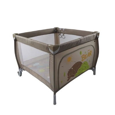 Манеж-кровать Baby Tilly Joy (Sand Beige с рисунком)