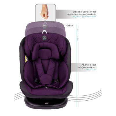 Автокресло Amarobaby Brilliant Isofix 0+/1/2/3 (фиолетовый)