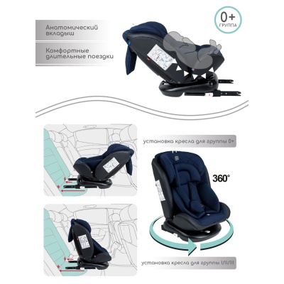 Автокресло Amarobaby Brilliant Isofix 0+/1/2/3 (синий)