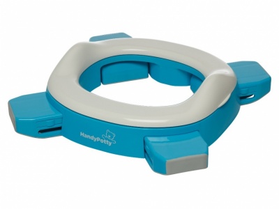 Дорожный горшок ROXY-KIDS HP-250B HandyPotty и насадка на унитаз голубой