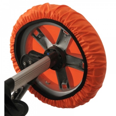 Чехлы на колеса для коляски Чудо-Чадо (4 шт., d = 18-28 см) оранжевые CHK02-007