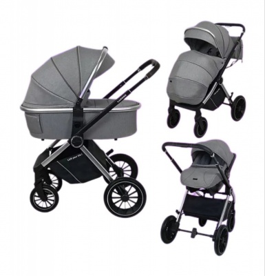 Коляска Luxmom 750 3в1 (серый)