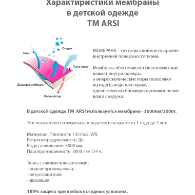 Комбинезон АРСИ "Созвездие" Арт.831В василёк р.98