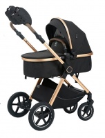 Коляска Luxmom A6 (2 в 1) (черный)