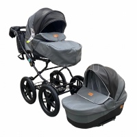 Коляска 6300L - Cobabe (экокожа серый)