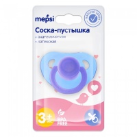Пустышка Mepsi 302/1 латексная анатомическая 3+