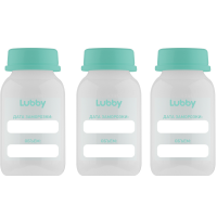 Бутылочки-контейнеры для грудного молока Lubby 20618 (3 шт., полипропилен), 125 