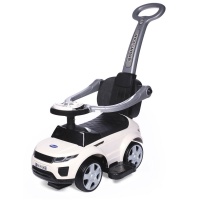 Каталка Babycare "Sport car" с родительской ручкой (кожаное сиденье, резиновые к