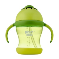 Поильник-непроливайа ROXY-KIDS RFD-008-G трубочкой, цвет лайм