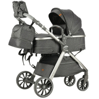 Коляска Luxmom V8 2 в1 (серый)