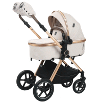 Коляска Luxmom A6 (2 в 1) (бежевый)