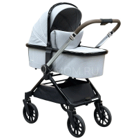 Коляска Luxmom B1 (2в1) светло-серый