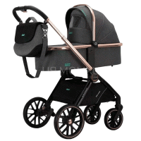 Коляска Luxmom 788 2в1 (темно-серый)