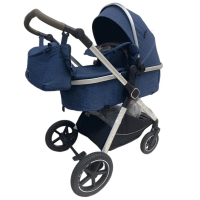 Коляска Luxmom A6 (2 в 1) (синий)