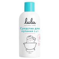 Пенка для купания 2 в 1 LULU,  с пант.,  бисабололом,  экс. ромашки,  календулы и лаванды,  без SLS, ...
