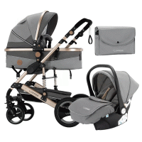 Коляска Luxmom 510 3в1 (серый)