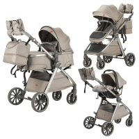 Коляска Luxmom V8 3в1 (хаки)