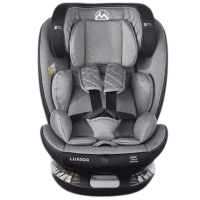 Автокресло Luxmom 218 Isofix 0+/1/2/3 360 гр. (серый)