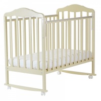 Кровать СКВ 120119 "Березка" качалка, ПВХ, бежевый