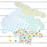 Распашонка Алиса 1164 р.62-40 на кнопке (кулир)