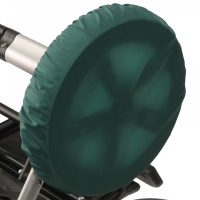Чехлы на колеса для коляски Чудо-Чадо (2 шт., d = 18-28 см) зеленые CHK05-004