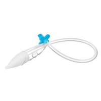 Аспиратор ROXY-KIDS RND-27-116MB с мягким наконечником в футляре,  голубой мундштук