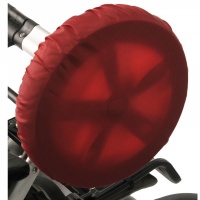 Чехлы на колеса для коляски Чудо-Чадо (4 шт., d = 18-28 см) красные CHK02-005
