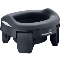 Дорожный горшок ROXY-KIDS HP-255DGG HandyPotty + многоразовая вкладка (графит/графит)