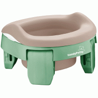 Дорожный горшок ROXY-KIDS HP-255OB HandyPotty + многоразовая вкладка (оливковый/бежевая)