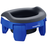 Дорожный горшок ROXY-KIDS HP-255DBG HandyPotty + многоразовая вкладка (синий/графит)