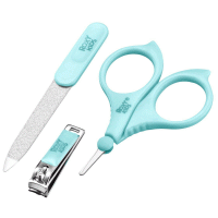 Маникюрный набор ROXY-KIDS RBM-001-B ножницы,  пилочка,  кусачки,  голубой