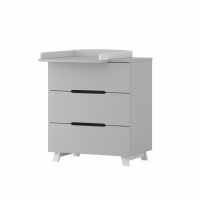 Комод Incanto Anniken LUX 800/3 (серый/белый)