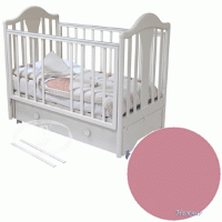 Кровать Можга С-555 Карина маятник, ящик, 125х65 розовый