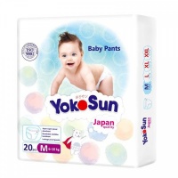 YokoSun подгузники-трусики  6-10кг.(20шт) M