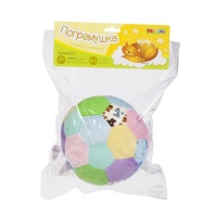 Игрушка погремушка Mioshi "Цветной мячик" (12 см, в ассорт.) MIO0302-030