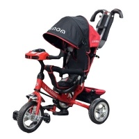 Велосипед Luxmom 5588 черный/красный