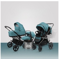 Коляска Luxmom 812 3в1 (изумрудный)