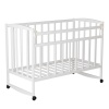 Кровать ВДК Magico mini (Кр1-02 м) колесо/качалка, белый