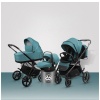 Коляска Luxmom 812 3в1 (изумрудный)
